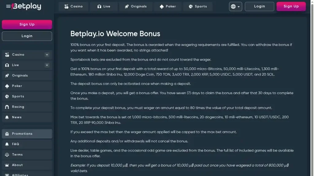 Betplay Bonuses & Promotions