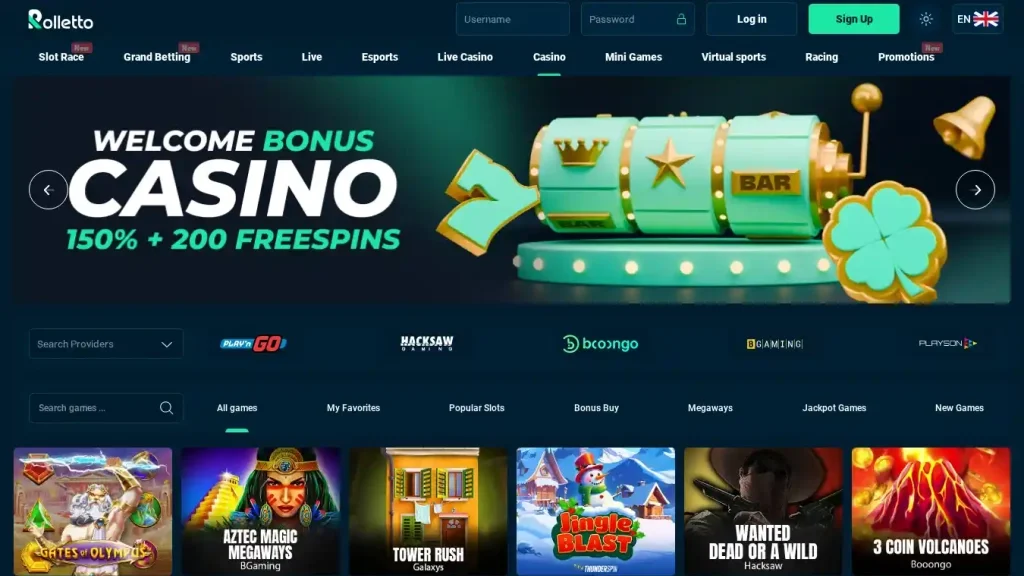 Rolletto Casino Games