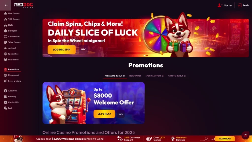Red Dog Bonuses & Promotions