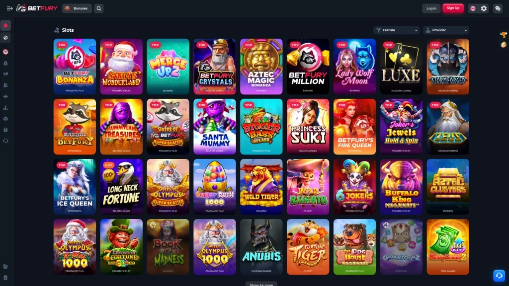 BetFury Casino Games