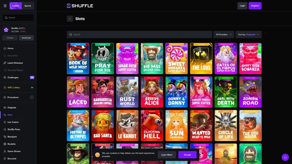 Shuffle Casino Games