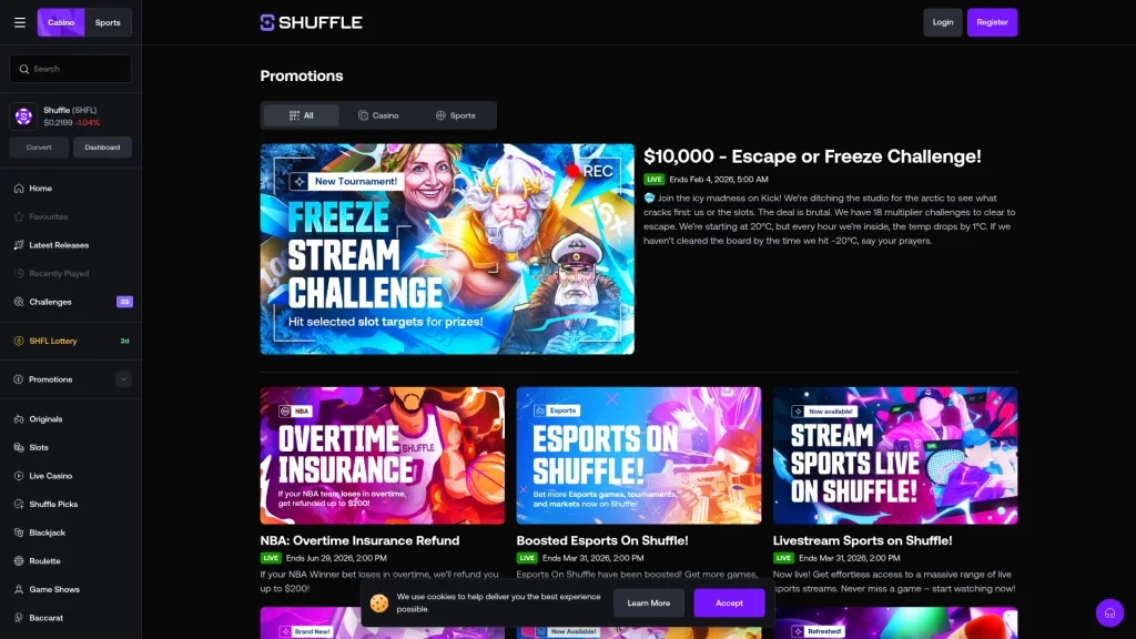 Shuffle Bonuses & Promotions