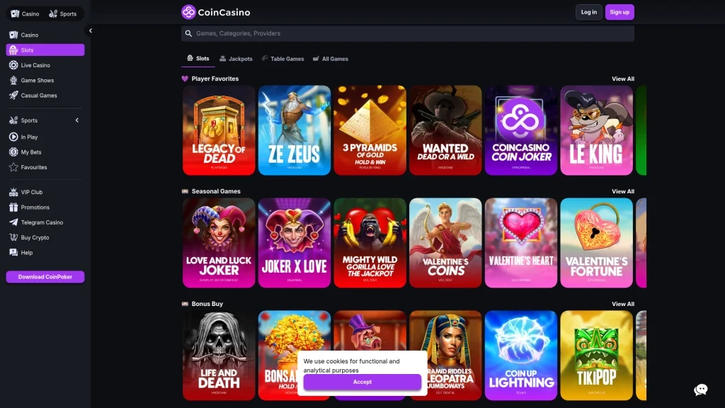 CoinCasino Casino Games