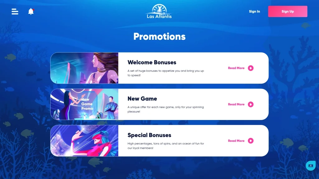 Las Atlantis Casino Bonuses & Promotions